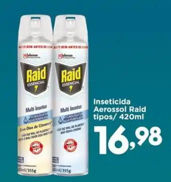 Confiança Supermercados Inseticida Aerossol Raid tipos oferta