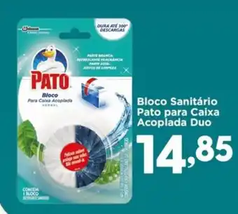 Confiança Supermercados Bloco Sanitário Pato para Caixa Acoplada Duo oferta