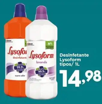 Confiança Supermercados Desinfetantelysoform tipos oferta