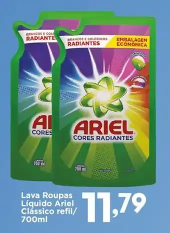 Confiança Supermercados Lava Roupas Líquido Ariel Clássico refil oferta