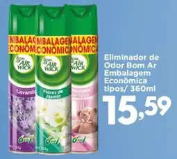 Confiança Supermercados Eliminador de Odor Bom Ar Embalagem Econômica tipos oferta