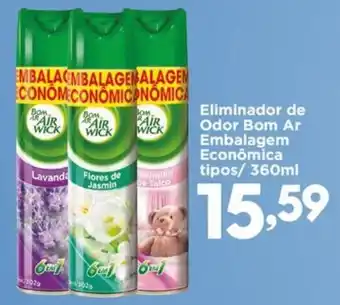 Confiança Supermercados Eliminador de Odor Bom Ar Embalagem Econômica tipos oferta