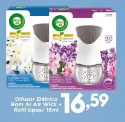 Confiança Supermercados Difusor Elétrico Bom Ar Air Wick + Refil tipos oferta