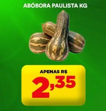 Supermercado Porecatu Abóbora paulista oferta