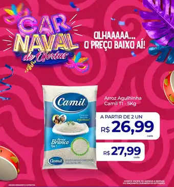 Supermercado Precito Arroz Agulhinha Camil T1 oferta