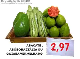 Paraná Supermercados Abacate, abóbora itália ou goiaba vermelha oferta