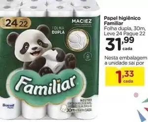 Carrefour Familiar - papel higiênico oferta