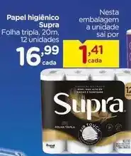 Carrefour Supra - papel higiênico oferta