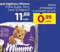 Carrefour Mimmo - papel higiênico oferta