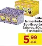 Carrefour Bob esponja - leite fermentado oferta