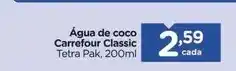 Carrefour Carrefour - água de coco classic oferta