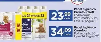 Carrefour Carrefour - papel higiênico soft oferta