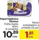 Carrefour Mimmo - papel higiênico oferta