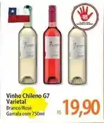 Atacadão Vinho chileno g7 varietal oferta