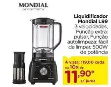 Carrefour Mondial - liquidificador l99 oferta