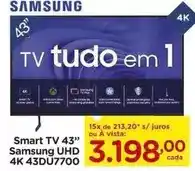 Carrefour Samsung - smart tv 43 uhd 4k 43du7700 oferta