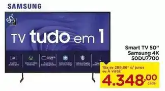 Carrefour Samsung - smart tv 50 50dut7700 oferta