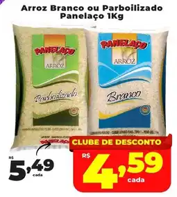 Rede uniforça Arroz Branco ou Parboilizado Panelaço oferta