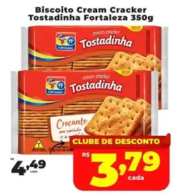 Rede uniforça Biscoito Cream Cracker Tostadinha Fortaleza oferta