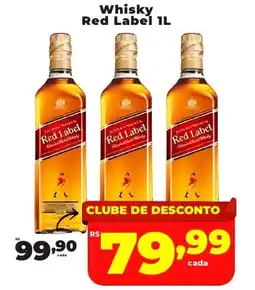 Rede uniforça Whisky Red Label oferta