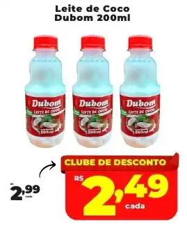 Rede uniforça Leite de Coco Dubom oferta