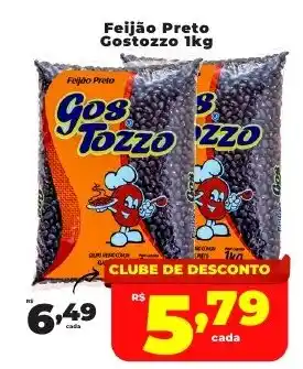 Rede uniforça Feijão Preto Gostozzo oferta