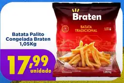 Pão de Mel Batata Palito Congelada Braten oferta