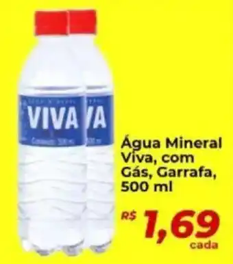 Supermercados Bretas Água Mineral Viva, com Gás, Garrafa, oferta