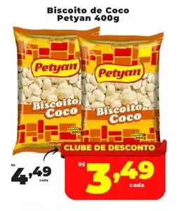 Rede uniforça Biscoito de Coco Petyan oferta