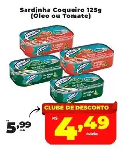 Rede uniforça Sardinha Coqueiro oferta