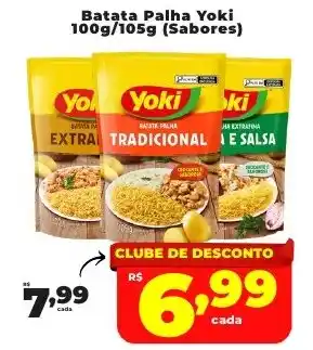 Rede uniforça Batata Palha Yoki (Sabores) oferta