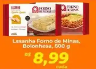 Supermercados Bretas Lasanha Forno de Minas, Bolonhesa, oferta