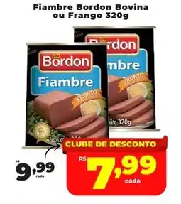 Rede uniforça Fiambre Bordon Bovina ou Frango oferta