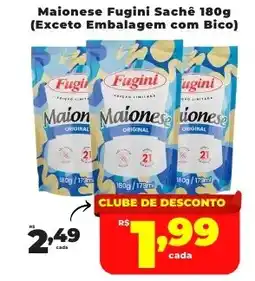 Rede uniforça Maionese Fugini Sachê oferta