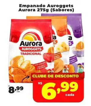 Rede uniforça Empanado Auroggets Aurora  (Sabores) oferta