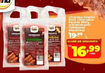 Rede uniforça Linguiça Regina Para Churrasco Pacote oferta