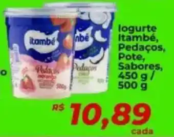 Supermercados Bretas logurte Itambé, Pedaços, Pote, Sabores, oferta