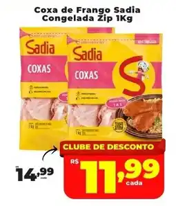 Rede uniforça Coxa de Frango Sadia Congelada Zip oferta