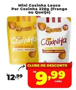 Rede uniforça Mini Coxinha Louco Por Coxinha oferta