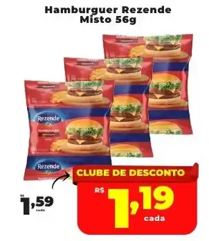 Rede uniforça Hamburguer Rezende Místo oferta