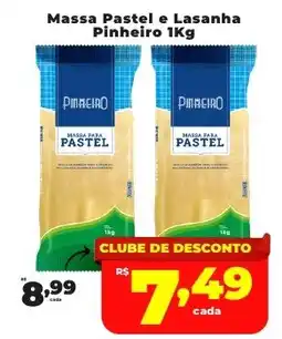 Rede uniforça Massa Pastel e Lasanha Pinheiro oferta