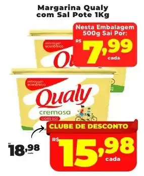 Rede uniforça Margarina Qualy com Sal Pote oferta