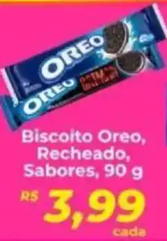 Supermercados Bretas Biscoito Oreo, Recheado, Sabores, oferta