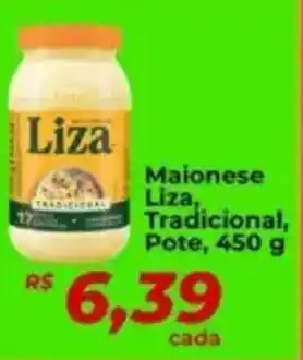 Supermercados Bretas Maionese Liza, Tradicional, Pote, oferta