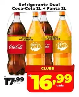 Rede uniforça Refrigerante Dual Coca-Cola + Fanta oferta