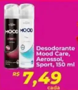 Supermercados Bretas Desodorante Mood Care, Aerossol, Sport, oferta