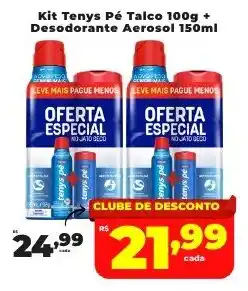 Rede uniforça Kit Tenys Pé Talco  + Desodorante Aerosol oferta