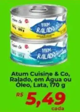 Supermercados Bretas Atum Cuisine & Co, Ralado, em Água ou Óleo, Lata, oferta