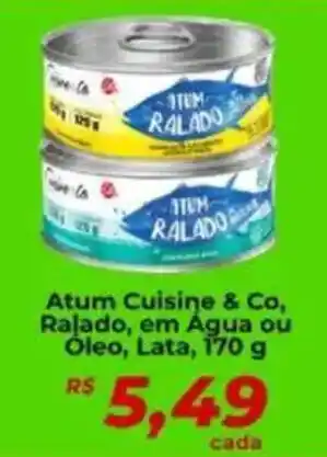 Supermercados Bretas Atum Cuisine & Co, Ralado, em Água ou Óleo, Lata, oferta