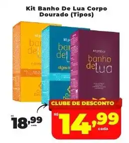 Rede uniforça Kit Banho De Lua Corpo Dourado (Tipos) oferta